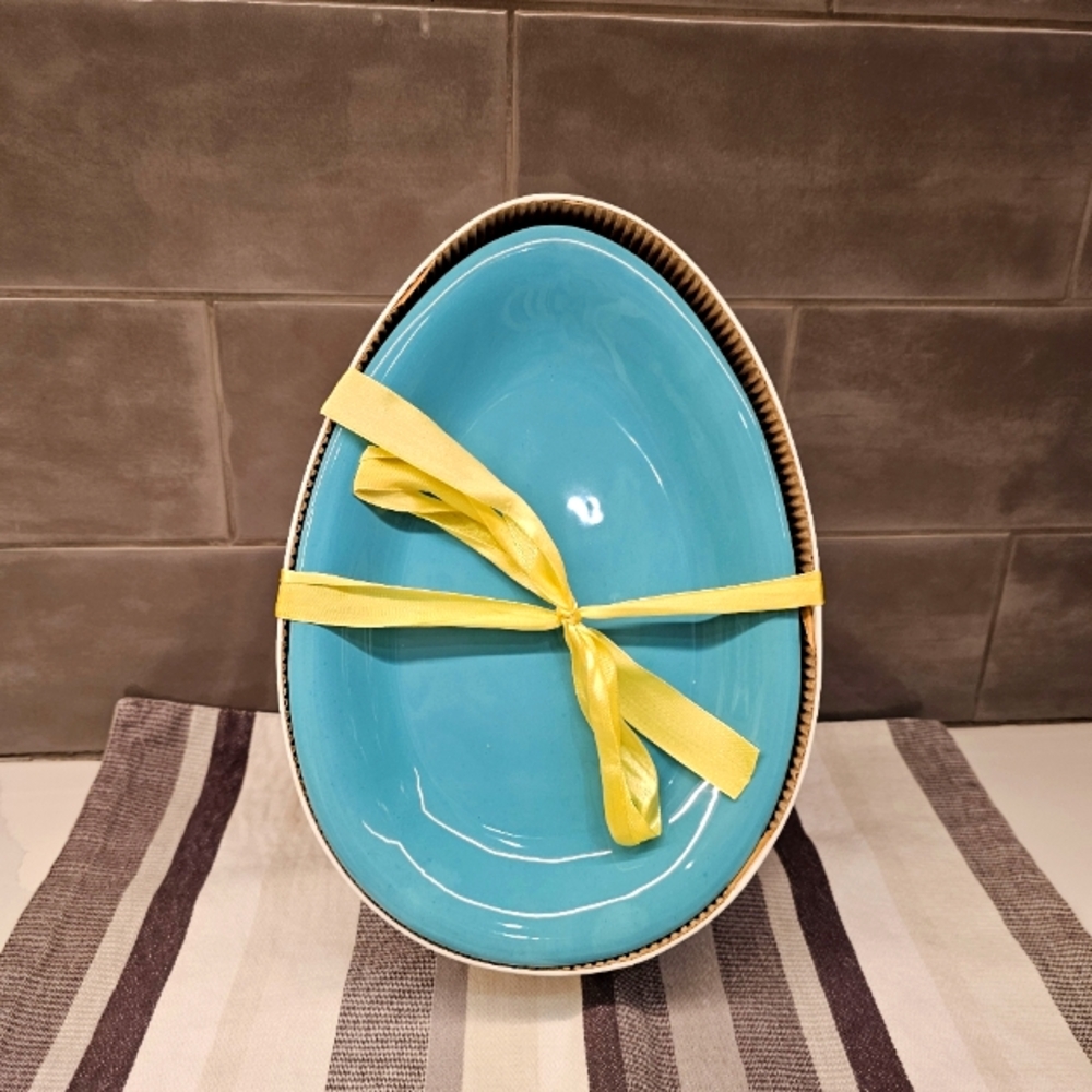 Easter egg dessert plates  4 In Set from The Bay, featuring pastel colors
